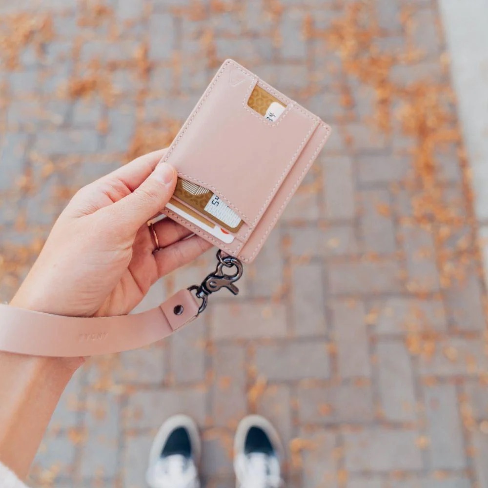 ANDAR | THE DENNER | Wallet | Card Holder | Light Pink | Gold Hardware